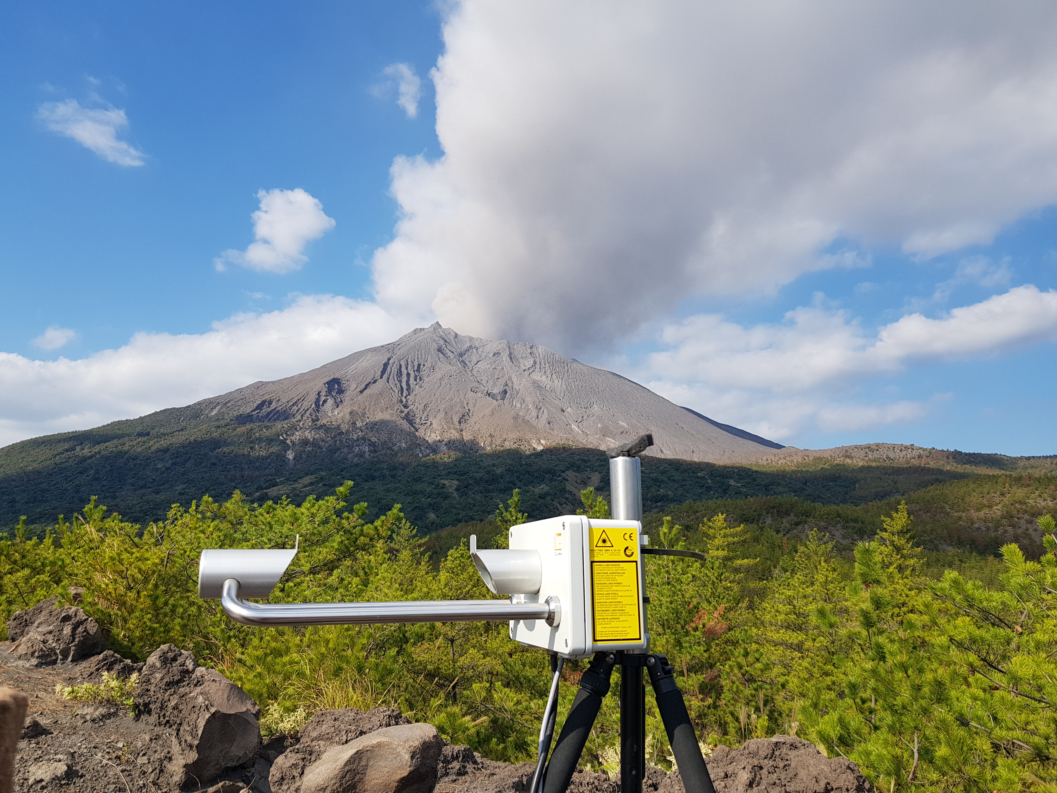 disdromètre LPM au Sakurajima (2023)