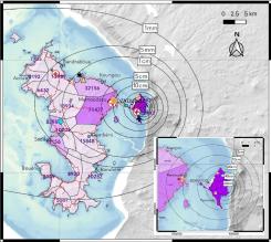 Plume sedimentation modelling Hazmap